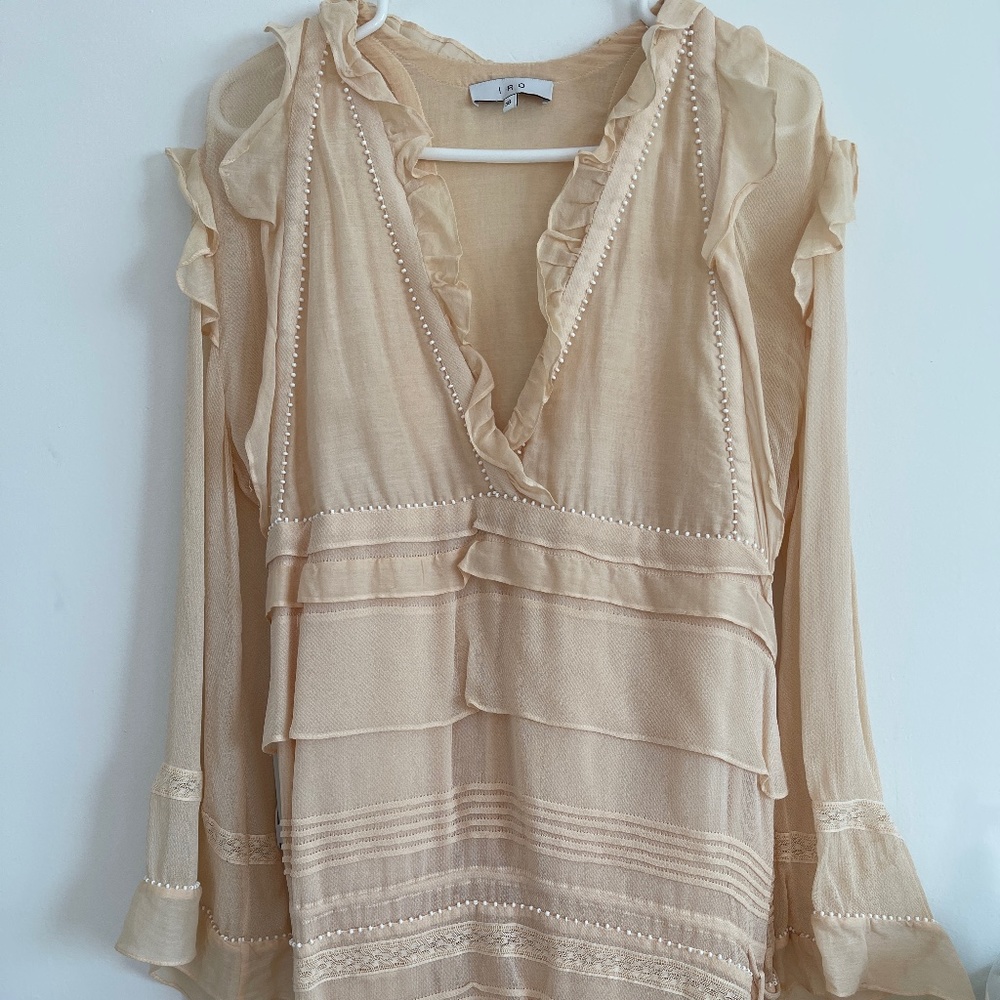 IRO mini dress with beads